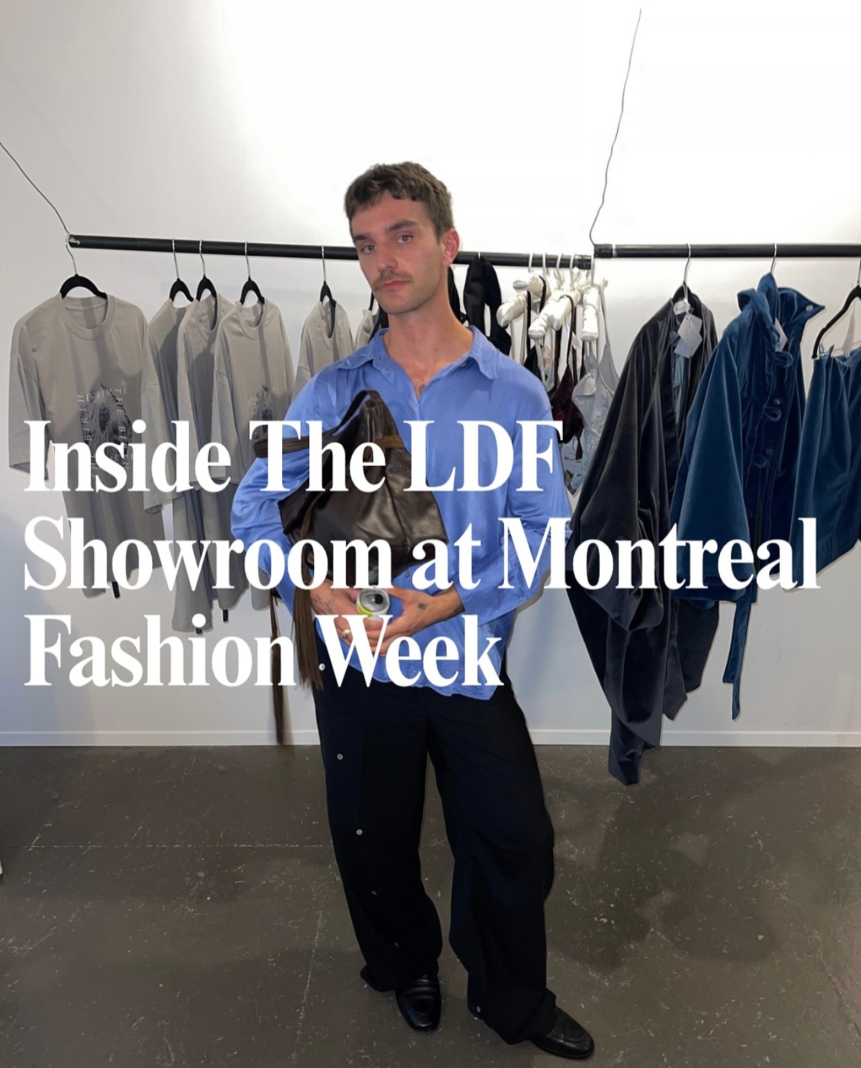 LIMINUL Magazine feature documenting the LDF showroom during Montréal Fashion Week 2026.